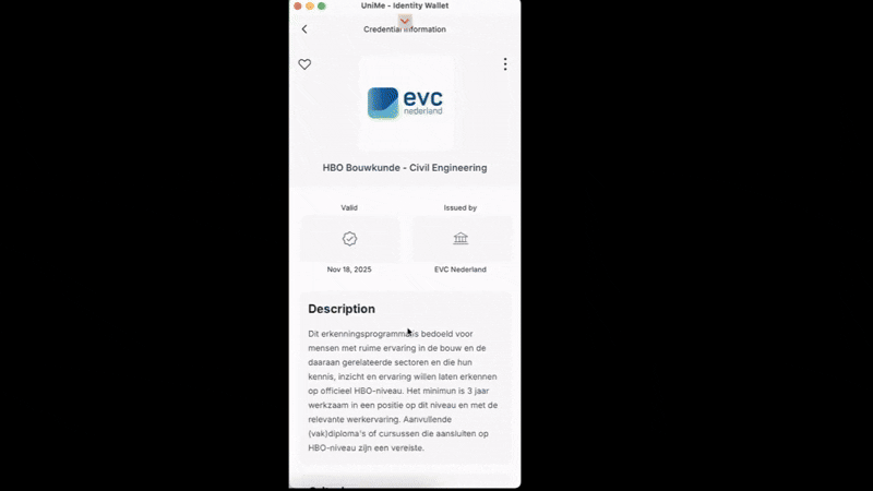 GIF delen certificaat op LinkedIn
